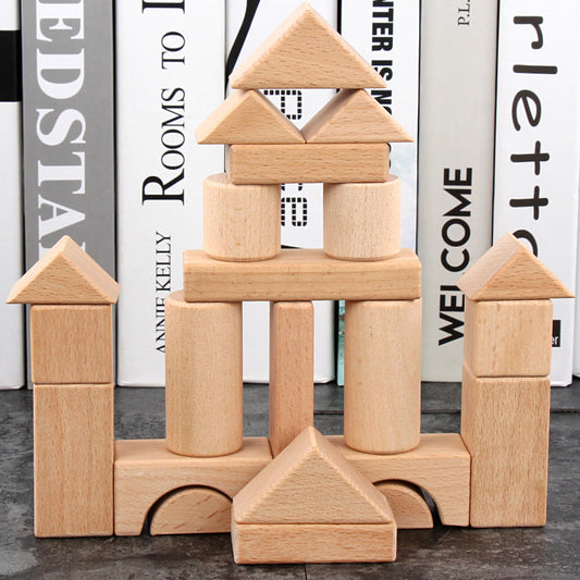 Children's Wooden Boxed Beech Blocks