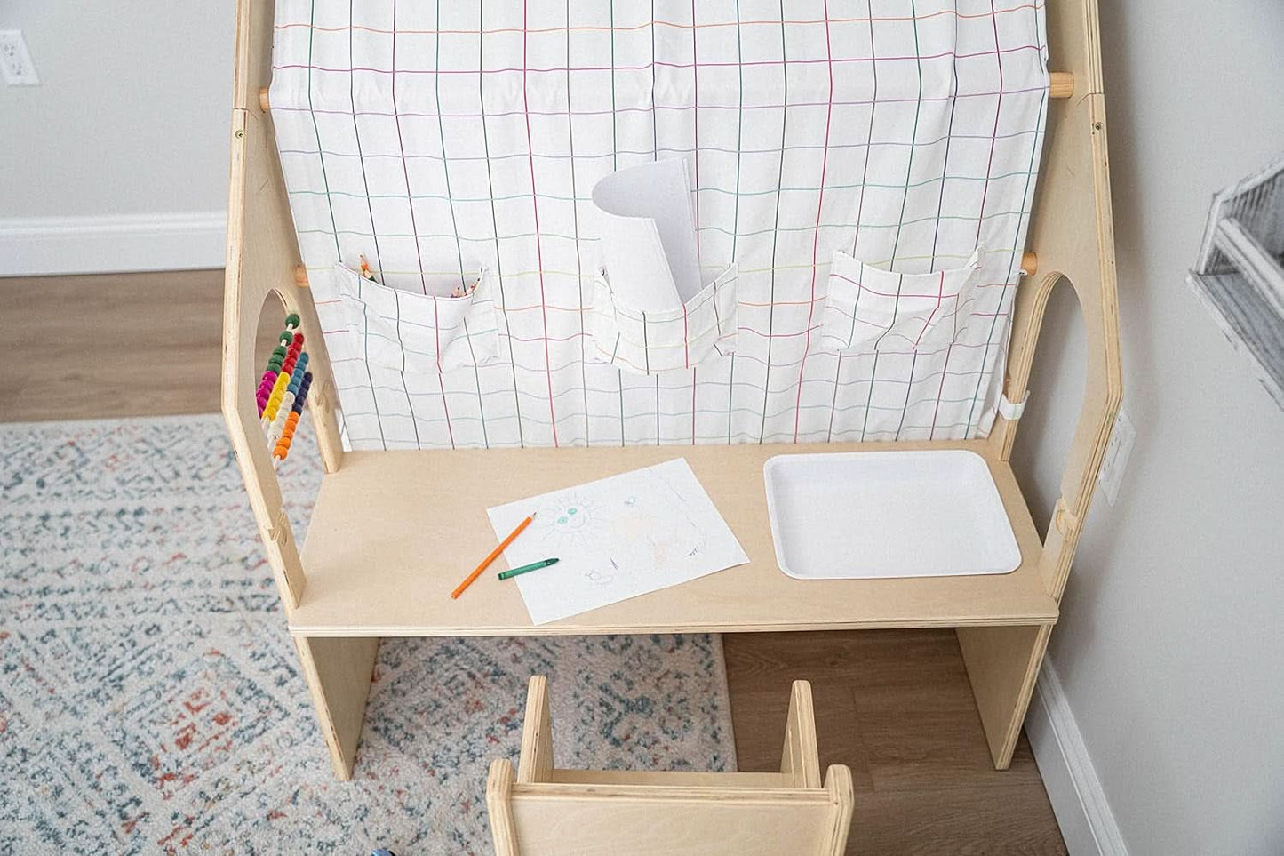 Wooden  5 In 1 Large Playhouse Windowpane