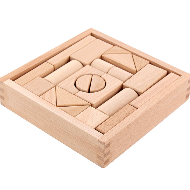 Children's Wooden Boxed Beech Blocks