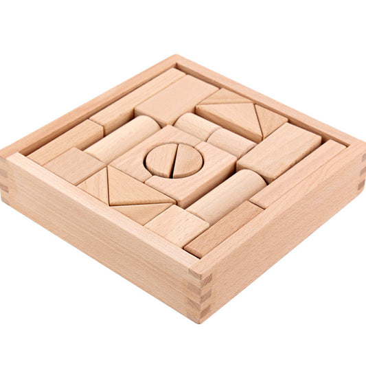 Children's Wooden Boxed Beech Blocks