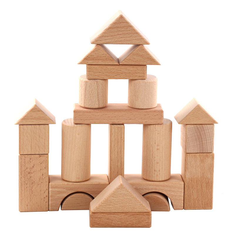 Children's Wooden Boxed Beech Blocks