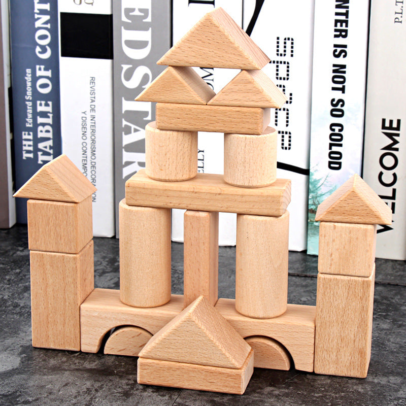 Children's Wooden Boxed Beech Blocks