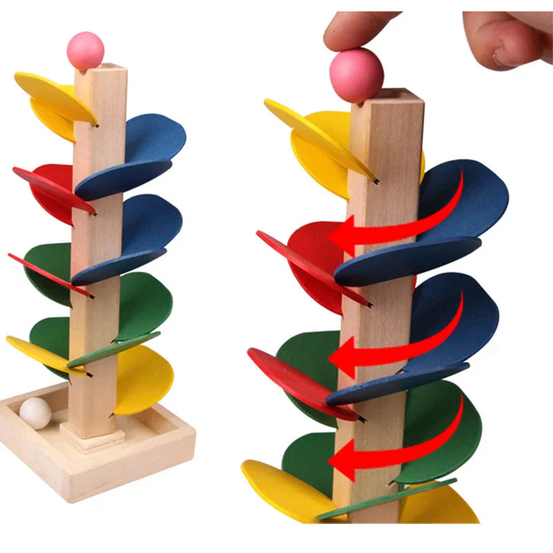 Mini Colorful Tree Marble Ball Run