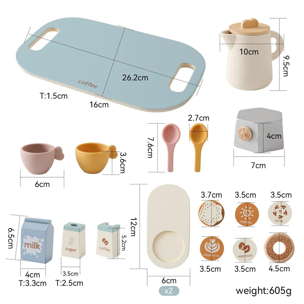 Wooden Teapot Tea Set – Pretend Play Toy