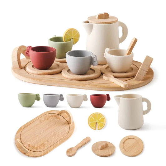 Wooden Teapot Tea Set – Pretend Play Toy