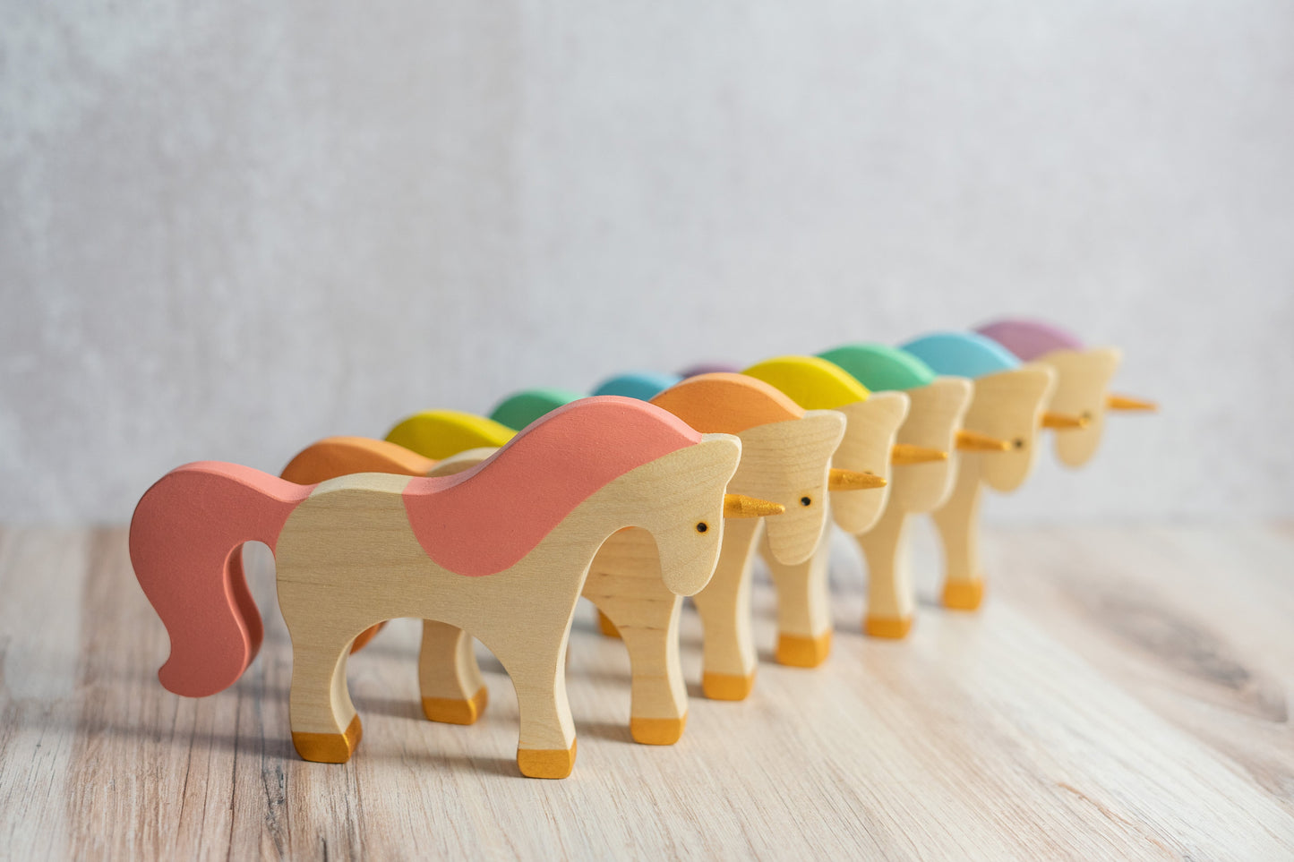 Waldorf large wooden Unicorn